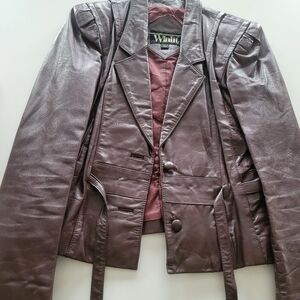 Leather coat
